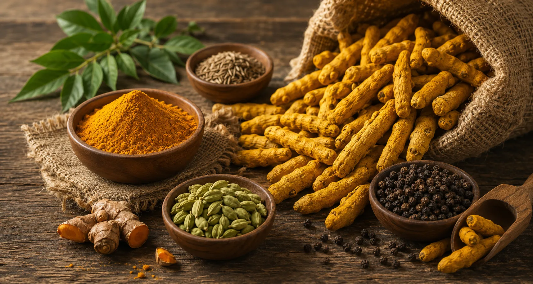 Premium Indian Spices Background